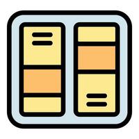 Comparing two layouts in web design process with placeholder text vector