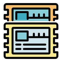 Ram memory modules representing data storage and computer performance vector