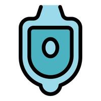 Urinal icon representing restroom facility for men, showing hygiene and public sanitation vector