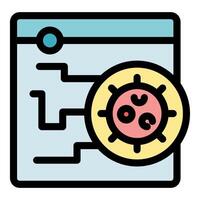 Malware scanning website for virus and threat detection vector