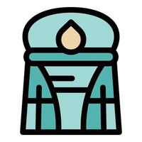 Eco friendly water tank saving precious resource with drop symbol vector