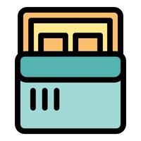 Electronic device showing sim card tray and dual sim card slots vector