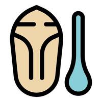 Insect cocoon and larva transforming into butterfly or moth vector