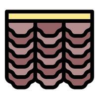 Scalloped curtains adding style and elegance to interior design vector