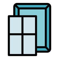 Installing modern energy efficient pvc windows for home renovation vector