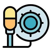 Asmr microphone recording relaxing sounds for autonomous sensory meridian response vector