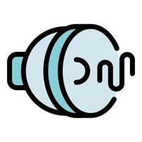 Electric plug emitting radio waves symbolizing wireless connection vector
