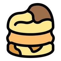 Delicious cream puff with chocolate drizzle displaying culinary artistry vector