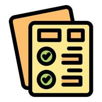 Documents representing successful completion and verification of requirements vector