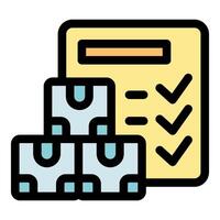 Stack of money completing checklist for business investment and financial success vector