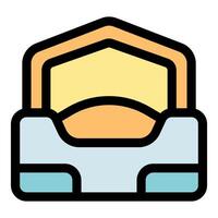 Archive box storing files and documents for easy organization vector