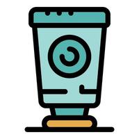 Eco friendly laundry detergent in a recycled cup promoting sustainable washing practices vector