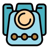 Retro instant camera capturing memories with style vector