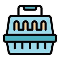 Pet carrier box for safe and comfortable travel vector
