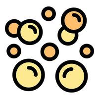 Effervescent golden bubbles floating and glimmering, creating a festive atmosphere vector
