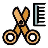 Hairdressing scissors and comb representing grooming and styling vector