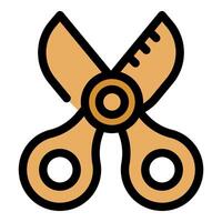 Scissors cutting with precision, crafting tool for tailoring and diy projects vector