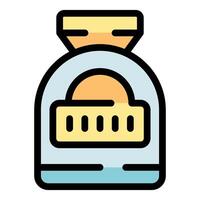 Detergent bag for washing machine maintaining cleanliness vector