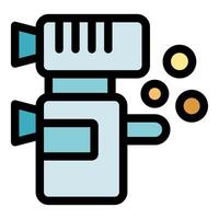 Popcorn machine making fresh popcorn for a movie night vector