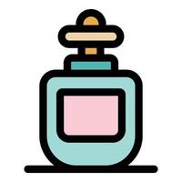Perfume bottle icon representing fragrance and luxury scent vector
