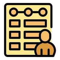 Project management with planning and a manager following progress vector