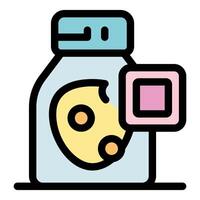 Washing machine indicating washing program icon, laundry service symbol vector
