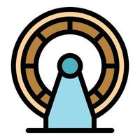 Hamster wheel rotating for pet exercise and entertainment vector