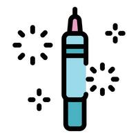 Fireworks rocket exploding, creating a festive atmosphere vector