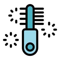 Electric cleaning brush creating sparkling cleanliness with rotating bristles vector
