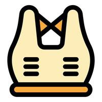 Posture corrector device supporting back and shoulders for good posture vector