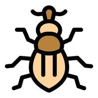 Bark beetle icon showing pest and infestation vector