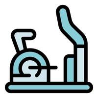 Exercise bike promoting an active lifestyle and physical well being vector
