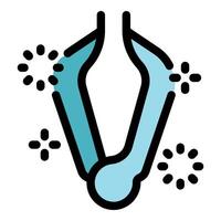 Nasal dilator reducing snoring and improving breathing during sleep vector