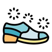 Disinfecting shoe with nano spray nanotechnology eliminating bacteria and viruses vector