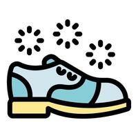 Clean elegant shoe with shining effect, ready for special occasion vector