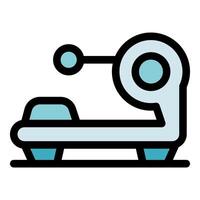 Exercise simulator machine promoting physical activity and fitness vector