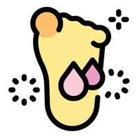 Foot with blisters and calluses suffering from hyperhidrosis vector