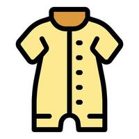 Baby clothes showing comfortable wear for playing and sleeping vector