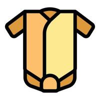 Baby clothes showing comfortable undershirt for toddler vector