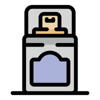 Spray bottle container with open cap for cleaning products vector