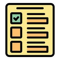 Checklist completing with check mark on clipboard representing task management vector