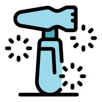 Reflex hammer testing neurological reflexes with sparkles illustration vector