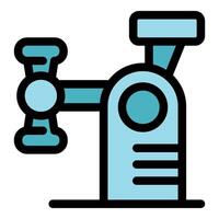 Food processor making mixing ingredients for cooking baking vector