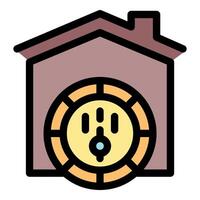 Secure smart home system protecting with password and providing safety vector