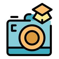 Graduation photography course, learning visual storytelling skills vector