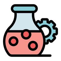 Chemical reaction processing generating innovation with nanotechnology engineering vector
