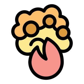 alquimia elemento combinatorio nube y fuego creando nuevo sustancia vector