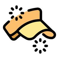 Sun visor protecting from sunlight, clean simple modern design vector