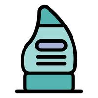 Detergent bottle maintaining cleanliness and freshness vector