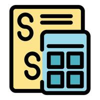 Social security benefits calculation using calculator app vector